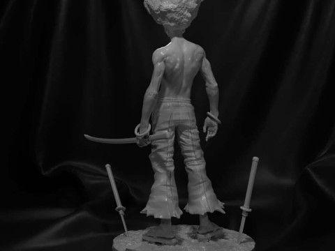 Afro Samurai Model Cetak 3D