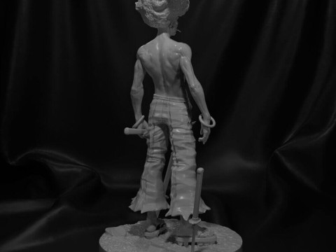 Afro Samurai Model Cetak 3D