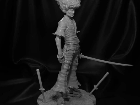 Afro Samurai 3D Print Model