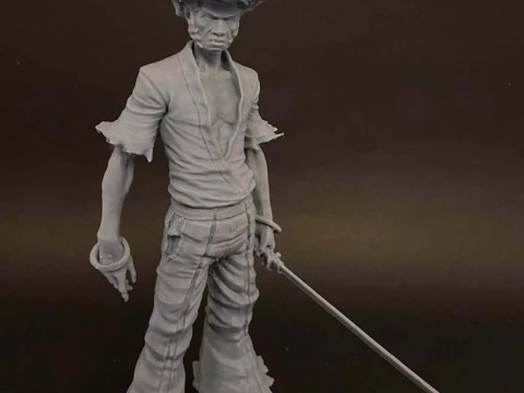 Afro Samurai 3D Print Model
