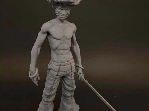 Afro Samurai 3D Print Model