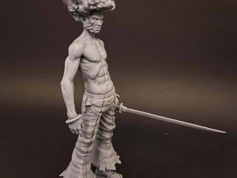 Afro Samurai 3D Print Model
