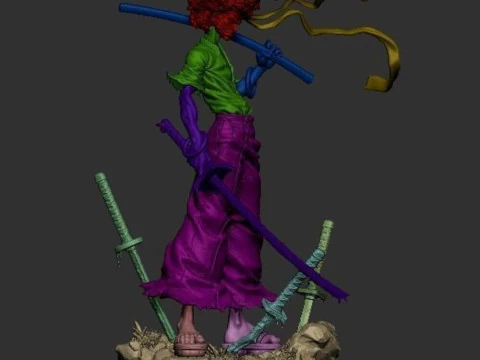 Afro Samurai 3D Print Model