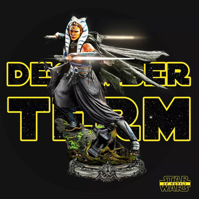 Ahsoka Tano - Star Wars 3Dプリントモデル .c4d .max .obj .3ds .fbx .stl .blend 