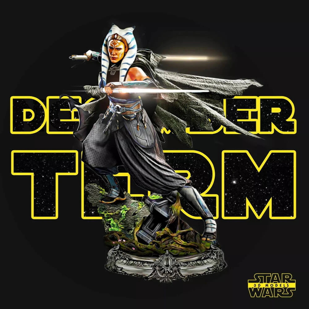 Ahsoka Tano - Star Wars 3D Print Model .c4d .max .obj .3ds .fbx .stl .blend 