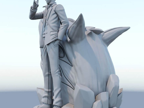 Aki Hayakawa from Chainsaw Man 3D Baskı Modeli