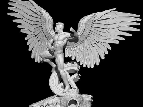 Angel Xmen Statue Modelo de impresión 3D