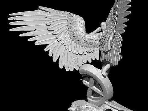 Angel Xmen Statue Modelo de impresión 3D