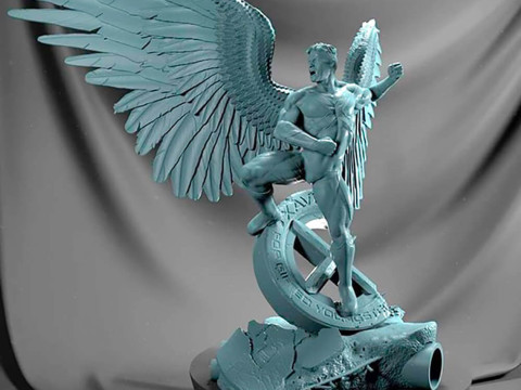 Angel Xmen Statue Modelo de impresión 3D