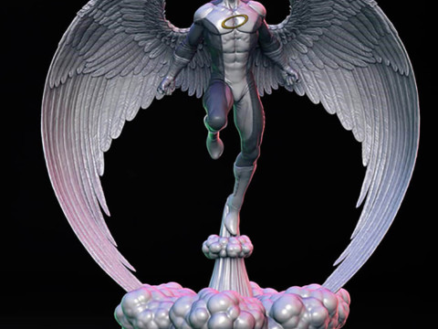 Angel Xmen Statue Model Cetak 3D