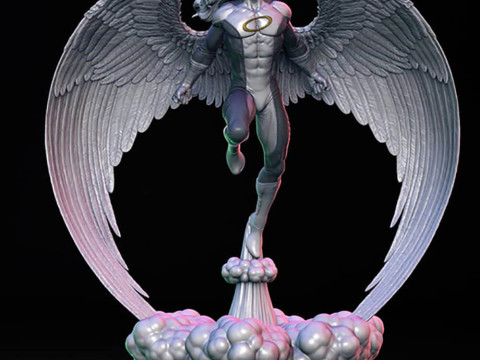 Angel Xmen Statue 3D Baskı Modeli