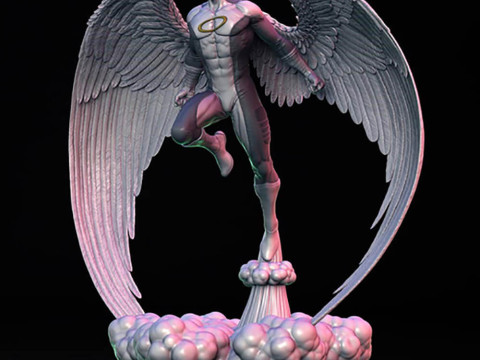 Angel Xmen Statue 3D Baskı Modeli