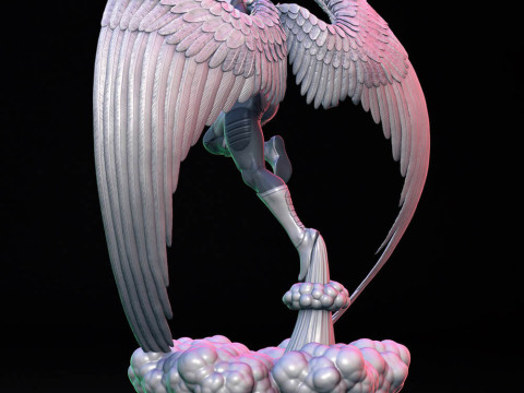 Angel Xmen Statue 3D Baskı Modeli