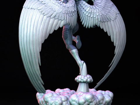 Angel Xmen Statue 3D Baskı Modeli