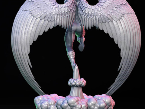 Angel Xmen Statue 3D Baskı Modeli