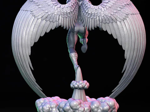 Angel Xmen Statue 3D Print Model