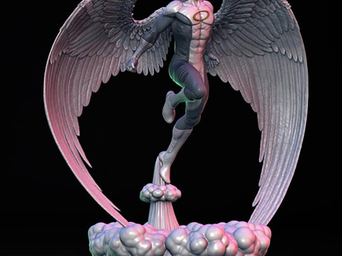 Angel Xmen Statue 3D Baskı Modeli