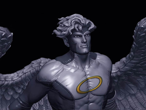 Angel Xmen Statue 3D Baskı Modeli