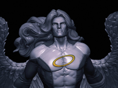 Angel Xmen Statue 3D Baskı Modeli