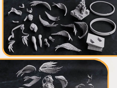 Angewomon - Digimon 3D Print Model