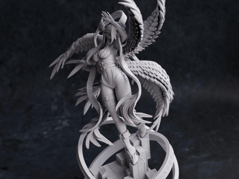 Angewomon - Digimon Modèles 3D en vedette