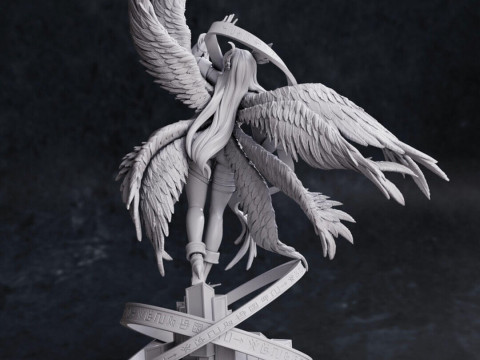 Angewomon - Digimon Modèles 3D en vedette