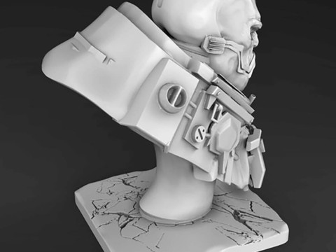 Apocalypse Bust 3D 프린트 모델
