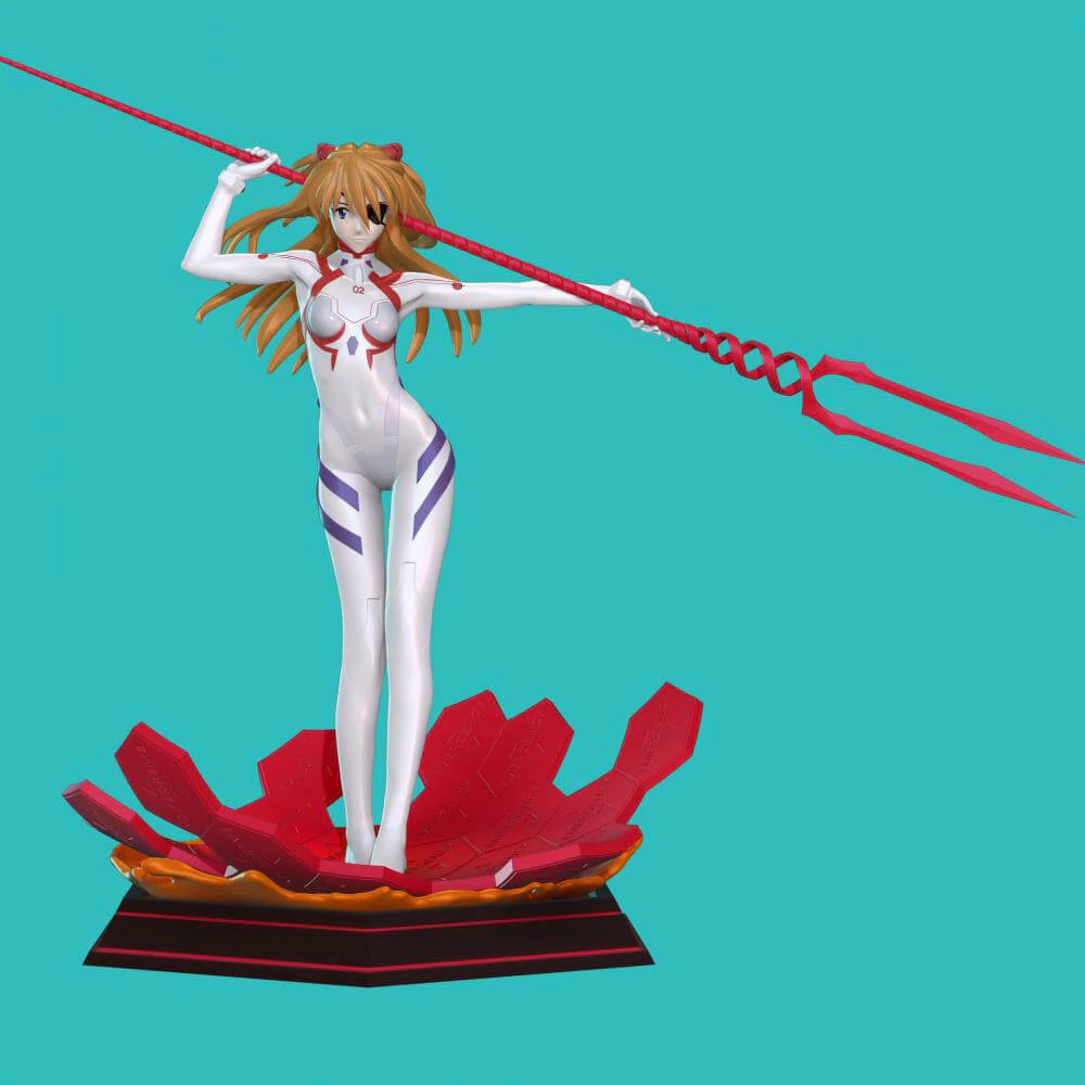 Asuka - Evangelion 3D Print Model .c4d .max .obj .3ds .fbx .stl .blend 