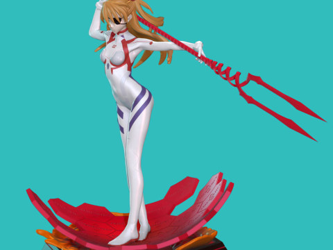 Asuka - Evangelion Model Cetak 3D