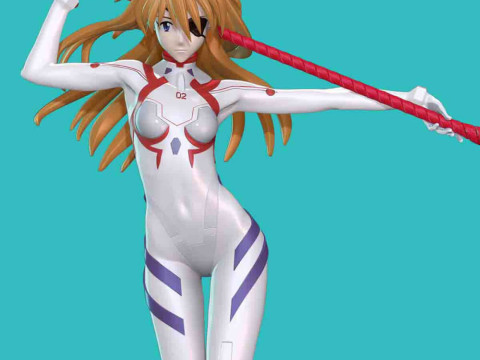 Asuka - Evangelion Model Cetak 3D