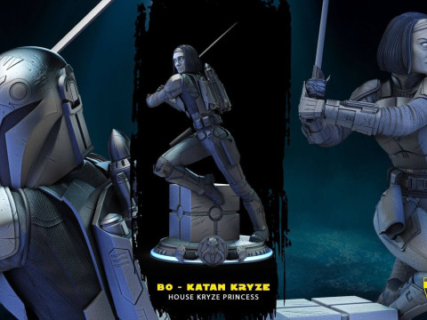 Bo-Katan - Star Wars 3D Print Model