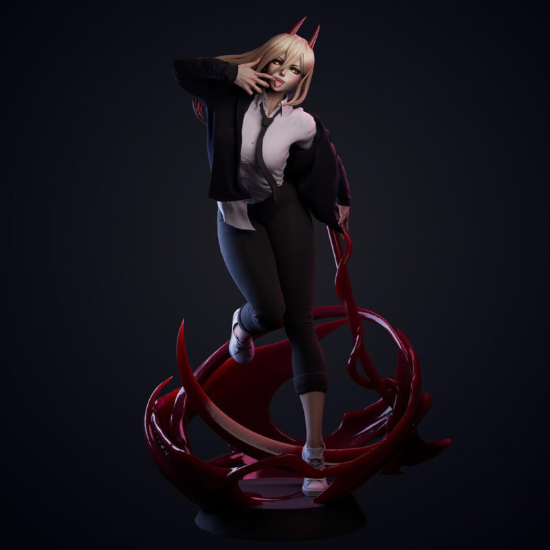 Chainsaw Man - Power Modello di stampa 3D .c4d .max .obj .3ds .fbx .stl .blend