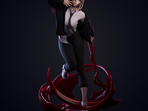 Chainsaw Man - Power 3D Baskı Modeli