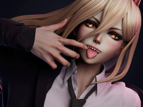 Chainsaw Man - Power 3D Print Model