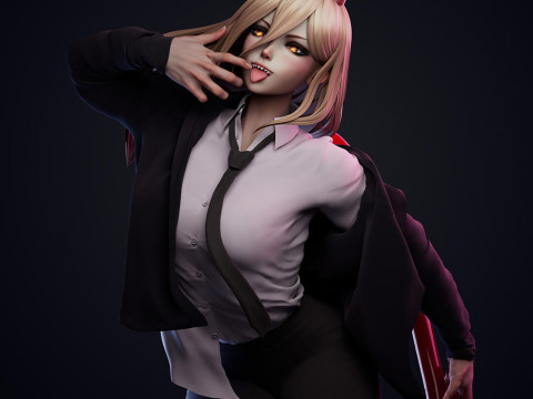 Chainsaw Man - Power Modello di stampa 3D