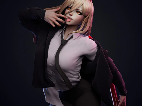 Chainsaw Man - Power 3D Print Model