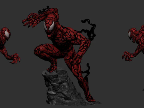 Carnage Statue 3D Print Model
