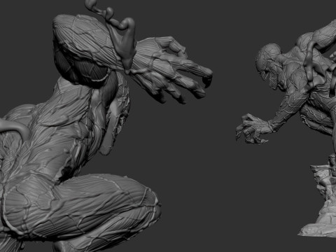 Carnage Statue 3D 프린트 모델