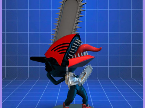 Figura Chibi Denji Modelo de Impressão 3D