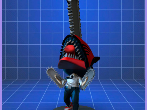 Chibi Denji Figure 3D-Druckmodell