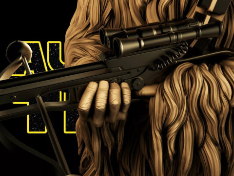 Chewbacca - Star Wars 3D 打印模型