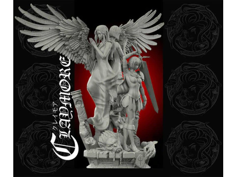 Clare From Claymore 3D Print Model