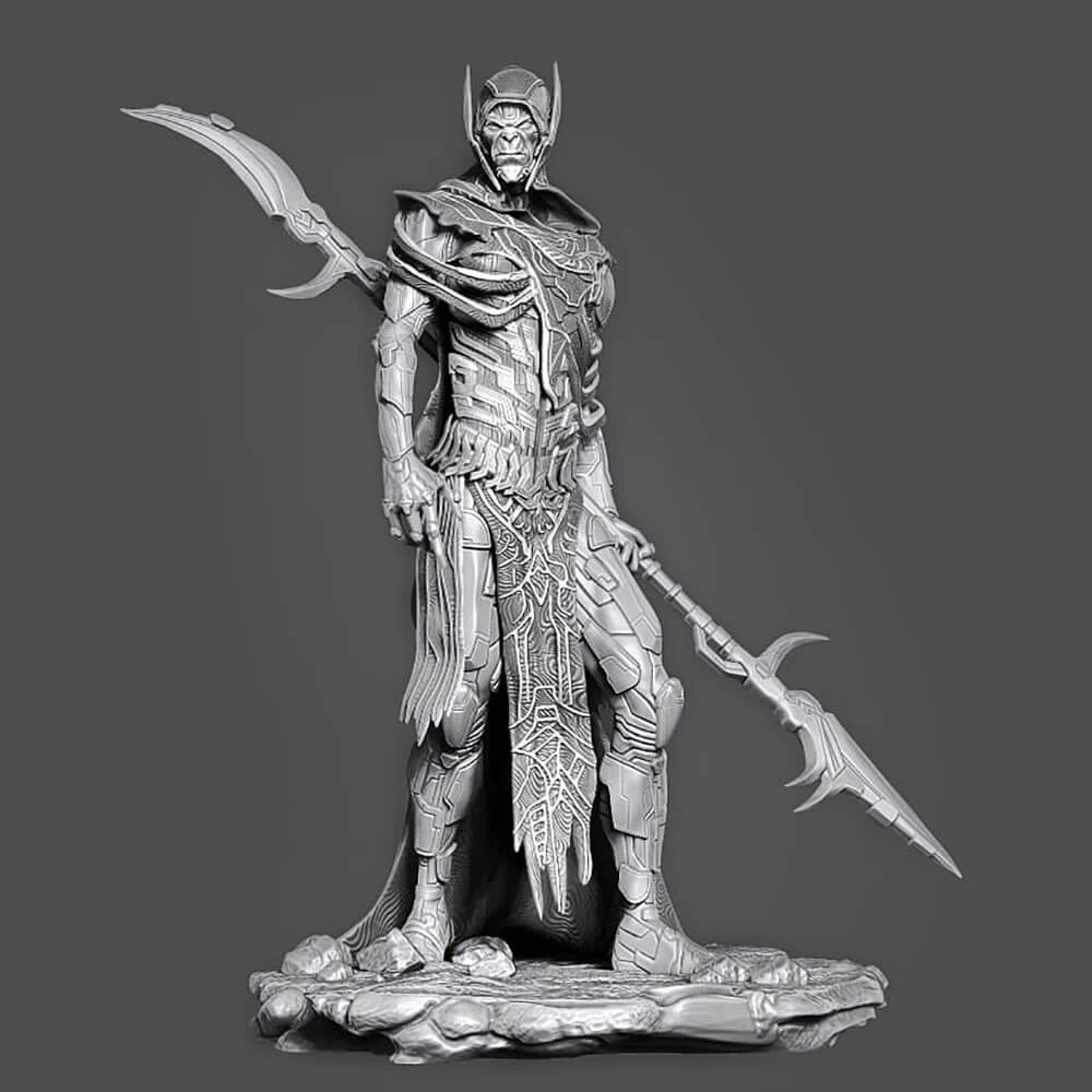 Corvus Glaive 3D Print Model .c4d .max .obj .3ds .fbx .stl .blend 