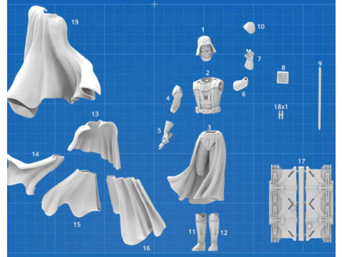 Darth Vader - Star Wars 3D Print Model
