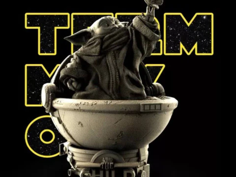 Grogu Bust - Star Wars 3D Print Model