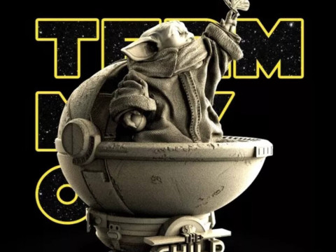Grogu Bust - Star Wars 3D Принт Модель