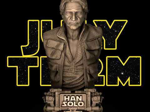 Han Solo-buste 3D printmodel