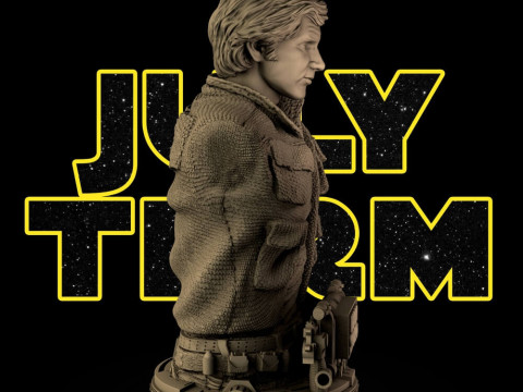 Han Solo Bust Modelo de Impressão 3D