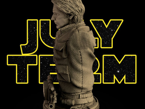Han Solo Bust Modelo de Impressão 3D