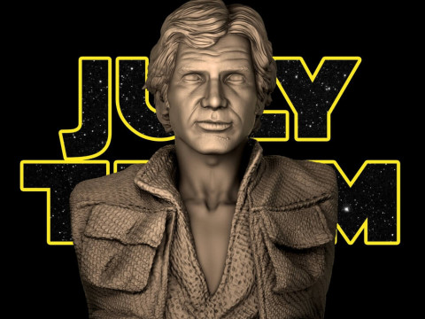 Han Solo Bust Modelo de Impressão 3D